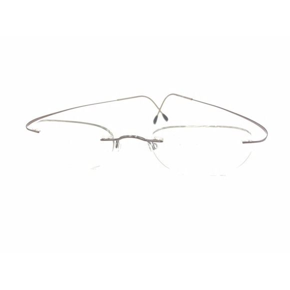 Silhouette 7395 40 6055 Titanium Brown Rimless Eyeglasses Frames 19 145 Austria - Picture 8 of 13